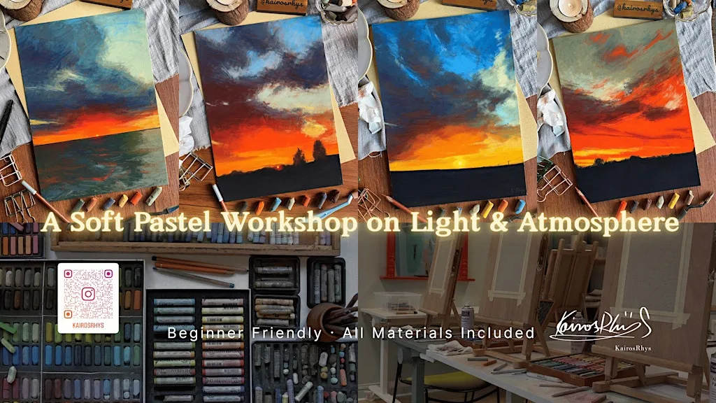 Soft Pastel Sunset Painting Workshop - Dublin 2 at Flux Studios D2
