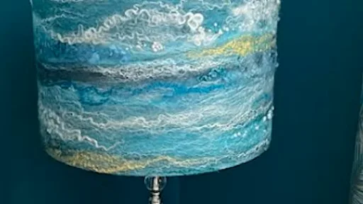 Lampshades: Wet Felting at Wool&silk Art studio
