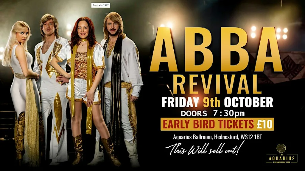 ABBA! Revival at The Aquarius Hednesford
