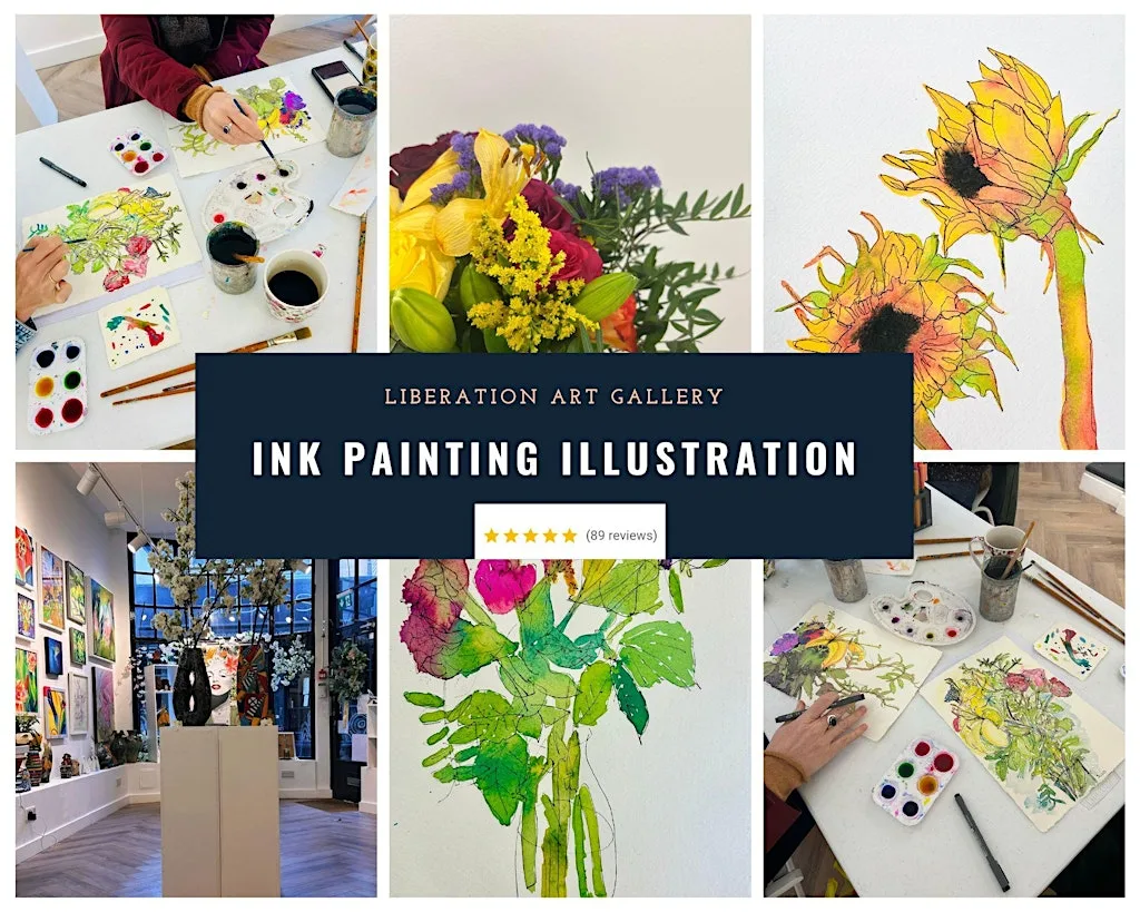 Ink Painting Nature Illustration Creative Workshop