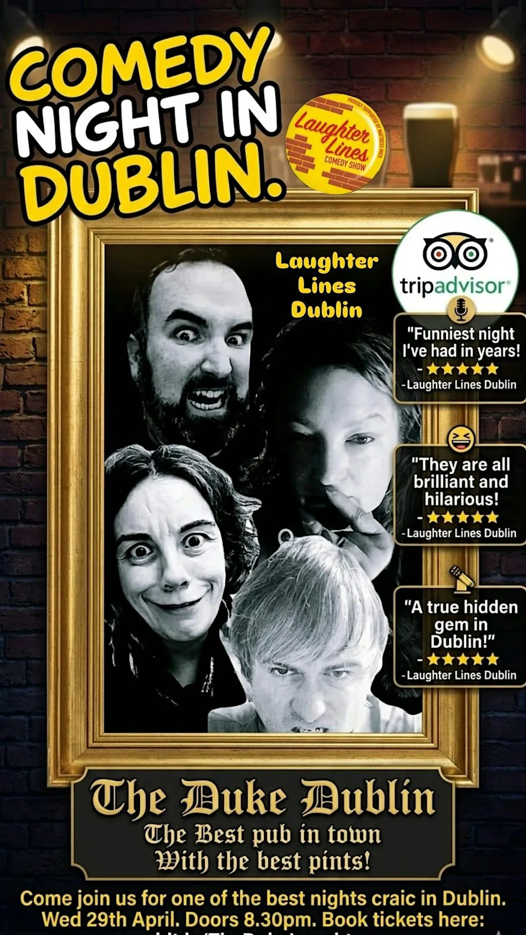 Comedy Show Dublin at The Duke Pub