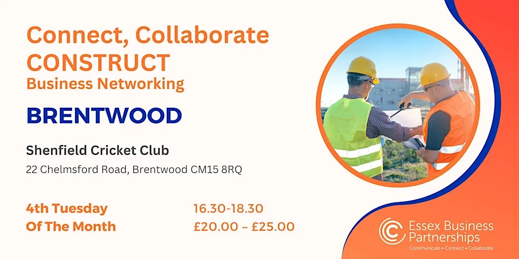 Brentwood Construction Networking Event at Shenfield Cricket Club