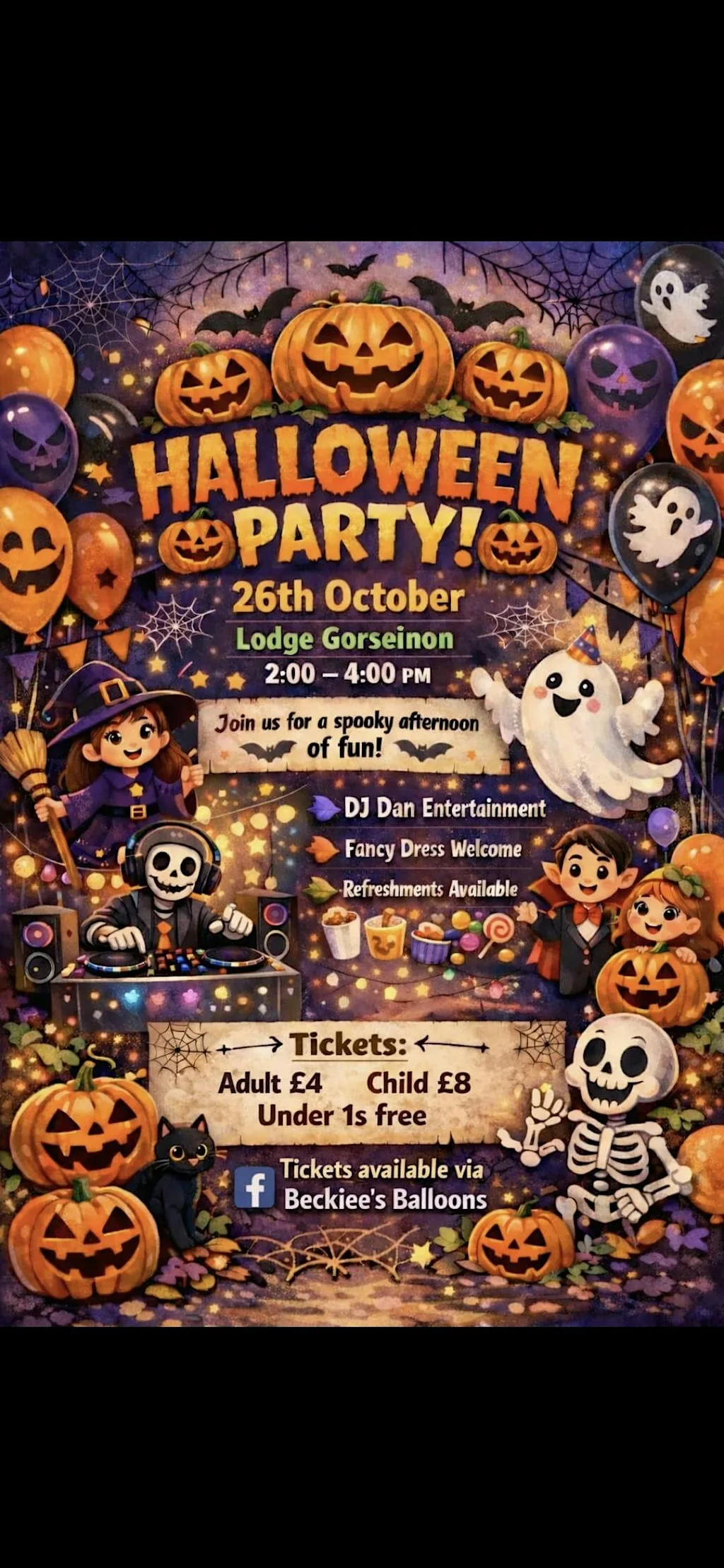 Halloween Party at New Lodge Gorseinon Independent Social Club