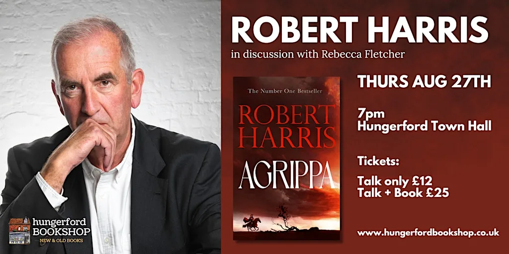 Robert Harris in conversation for his new historical thriller AGRIPPA at Hungerford Town Hall