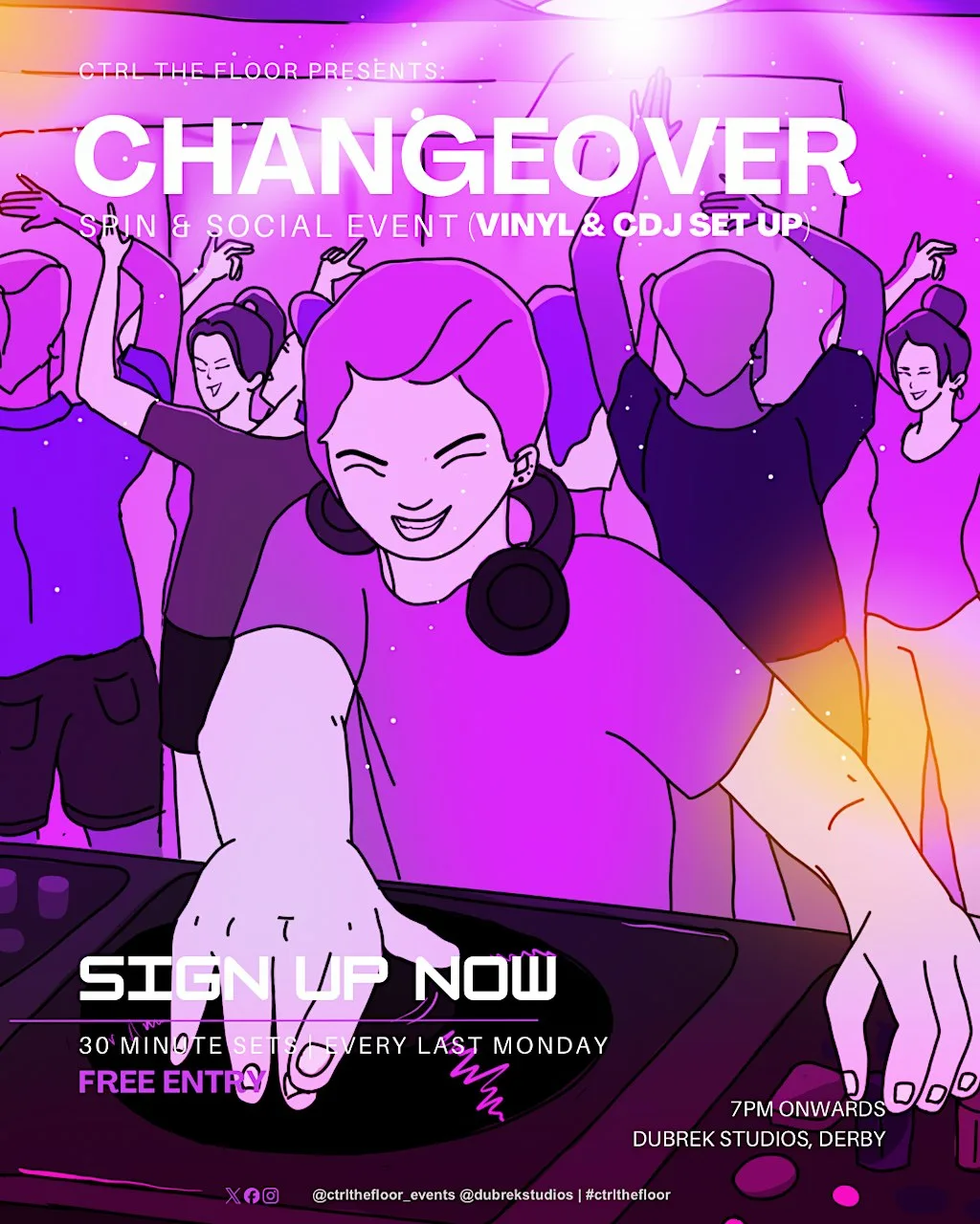 CHANGEOVER: DJ Spin & Social Event at Dubrek Studios