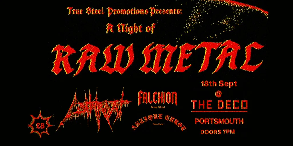 A night of RAW METAL - Portsmouth - 18.09.26 at The Deco, Elm Grove, Southsea, Portsmouth, Southsea