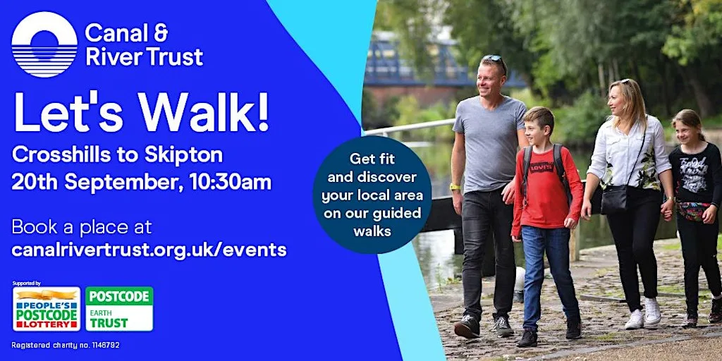 Let's Walk! Cross Hills to Skipton at Midland Mills
