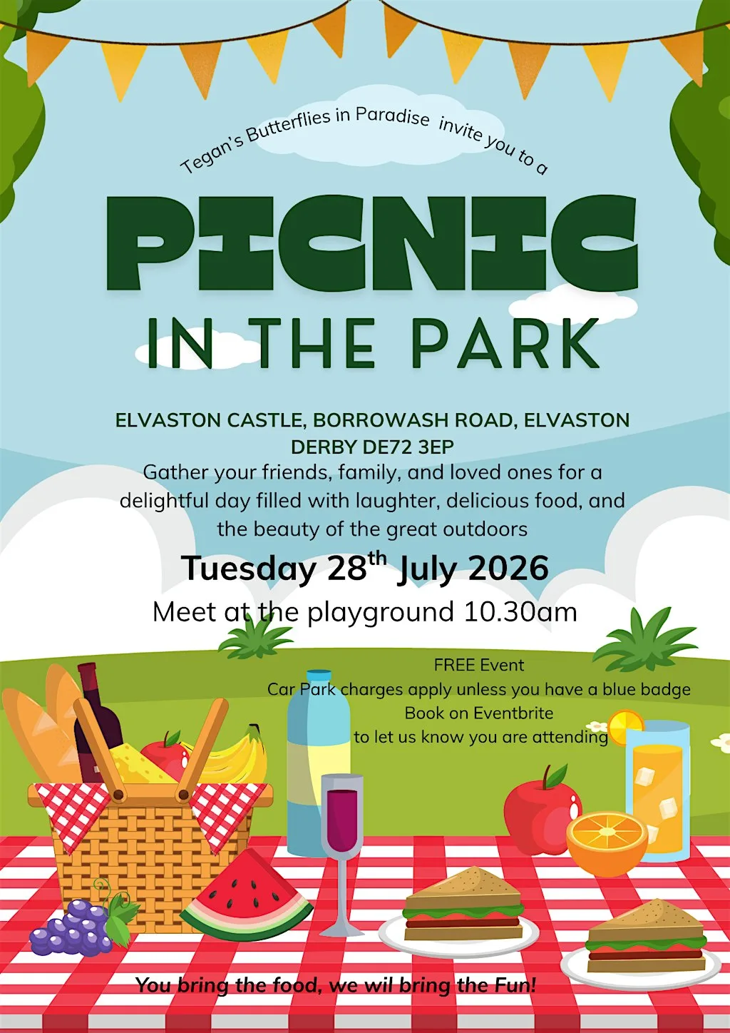 Picnic in the Park for children with SEND at Elvaston Castle Country Park