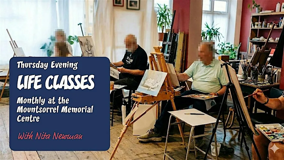 Life Drawing (Thurs eve) at the Mountsorrel Memorial Centre at MMC Venue