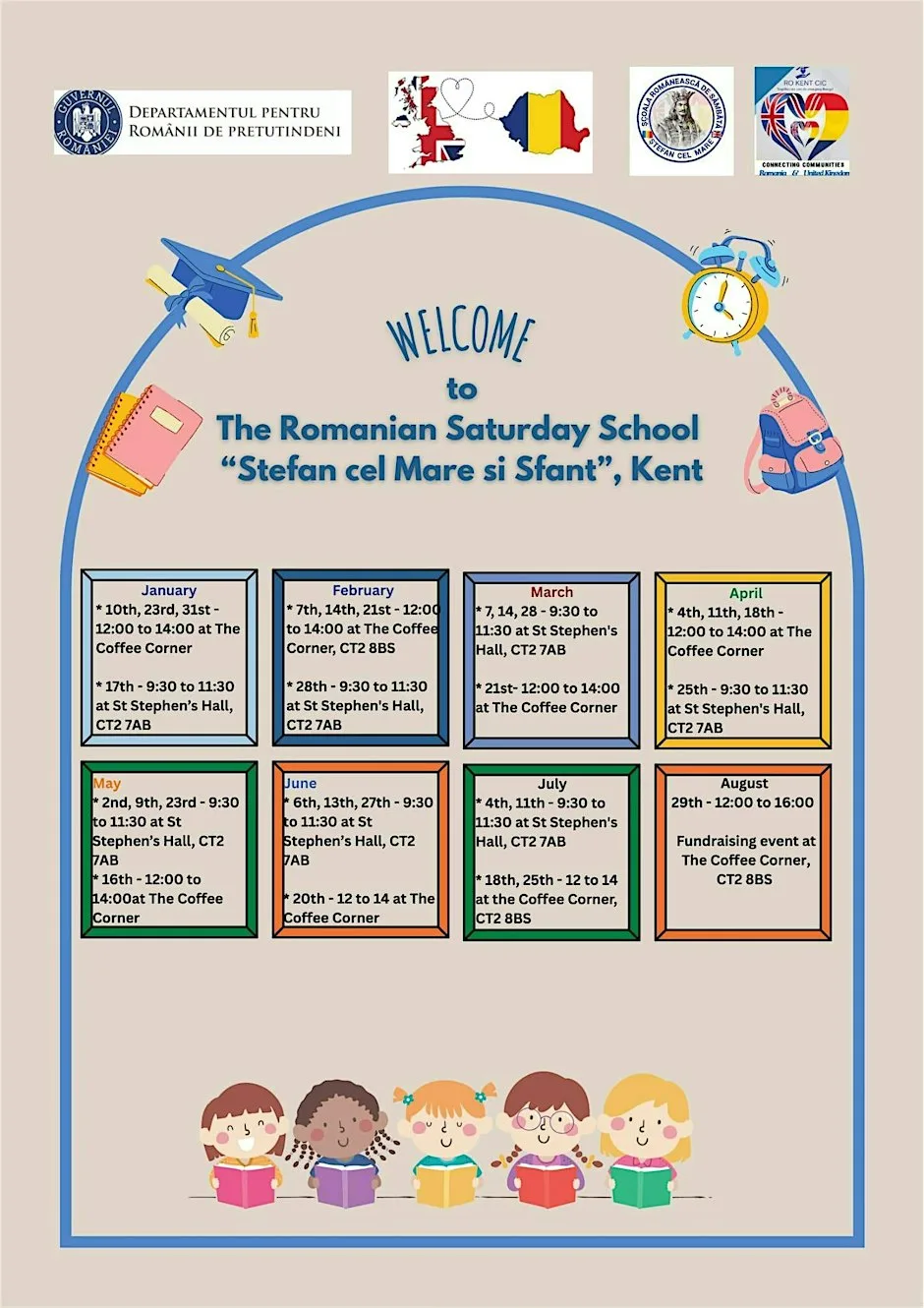 The Romanian Saturday School "Stefan cel Mare si Sfant" Kent at St Stephen's Church Hall