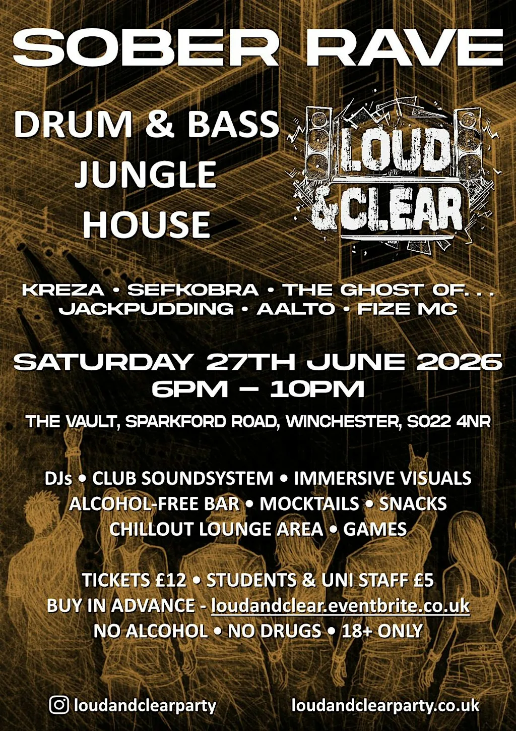 Loud & Clear Sober Rave at The Vault