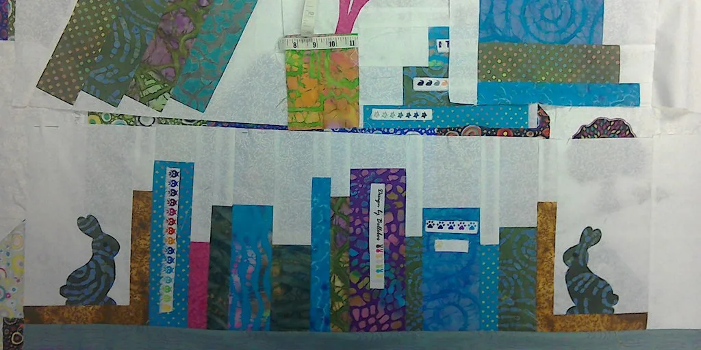 Applique Bookshelf Quilt PART TWO at Happy Hare - Sheffield
