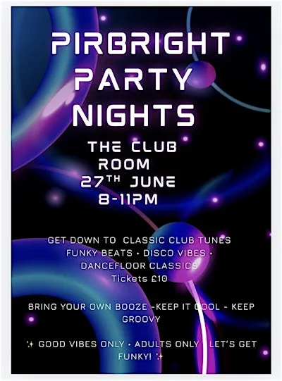 Pirbright Party Night at Pirbright Cricket Club