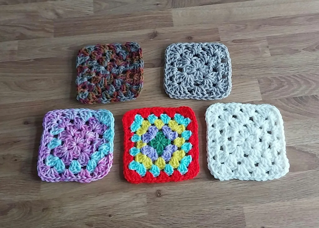 Learn to crochet granny squares at Bunch Of Grapes, Pontypridd