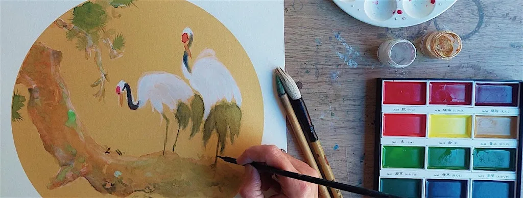 Japanese Painting Workshop - London at Tower Bridge Collective