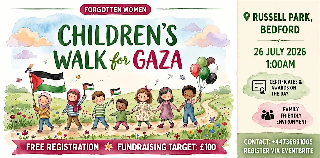 Children’s Walk for Gaza in Bedford Russel Park at Russell Park