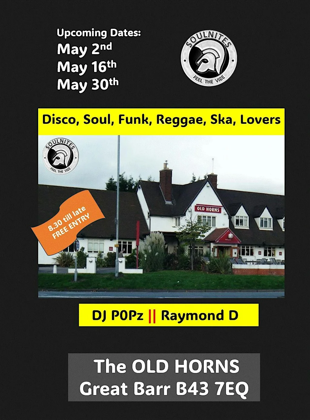 Old Skool, Soul, Funk,Reggae at The Old Horns