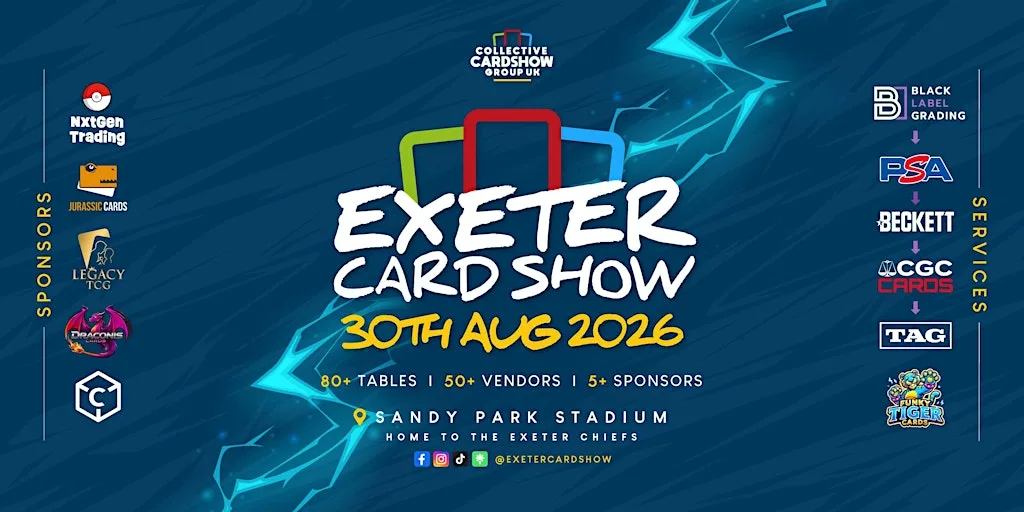 Exeter Card Show | 30th August 2026 at Exeter Chiefs Stadium