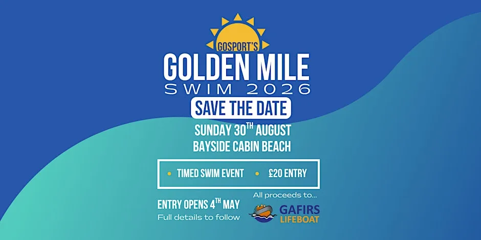 Golden Mile Swim 2026 in aid of GAFIRS at Bayside Cabin
