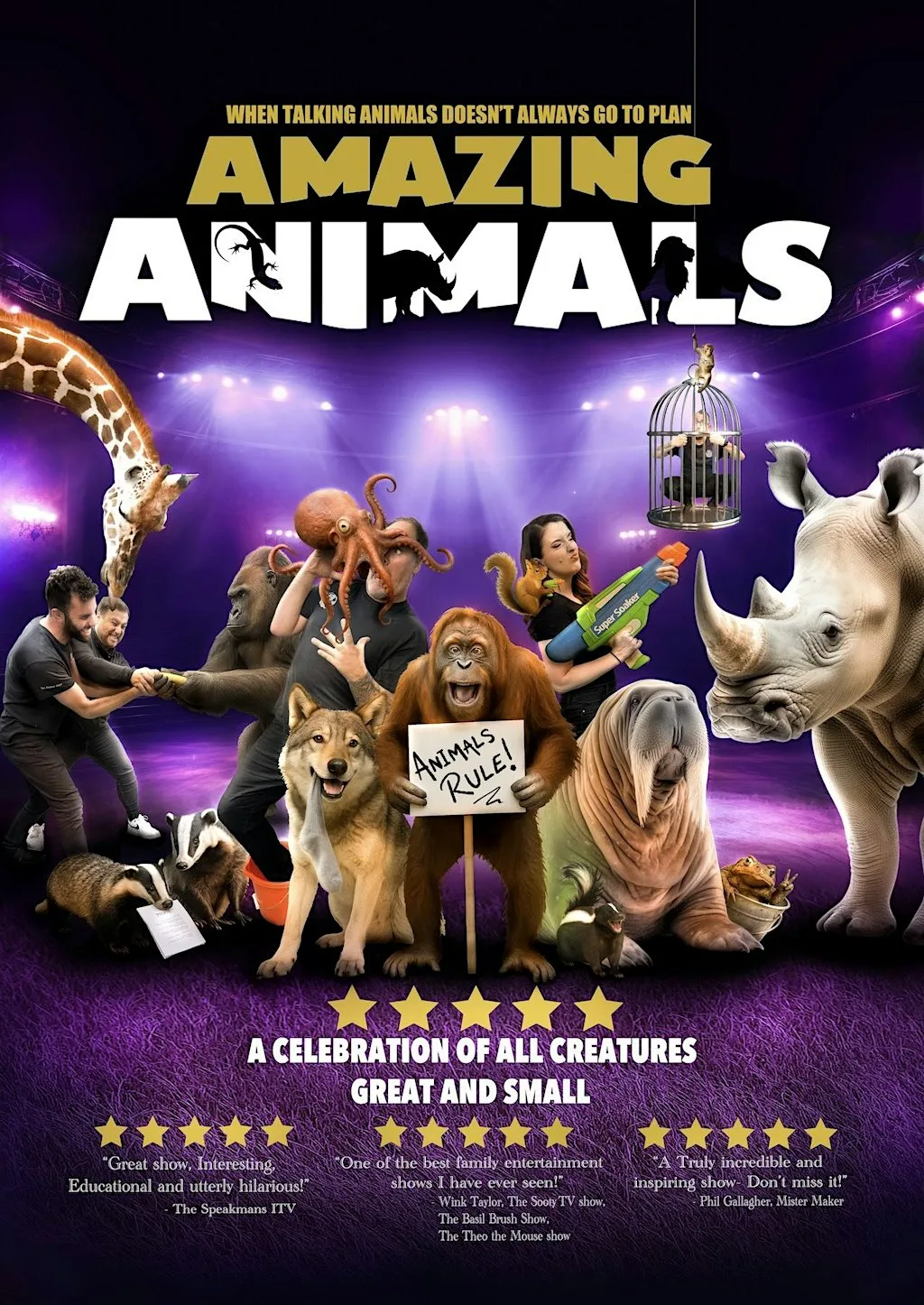 Amazing Animals JUNE 2027 at The Old Savoy, Abington Square, Northampton