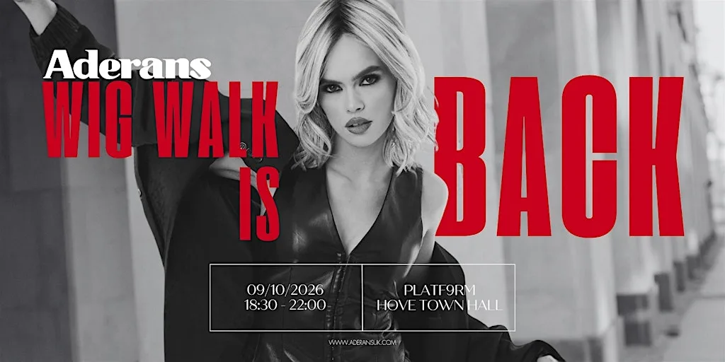Aderans Wig Walk 2026 at PLATF9RM Hove - Coworking, Offices & Events