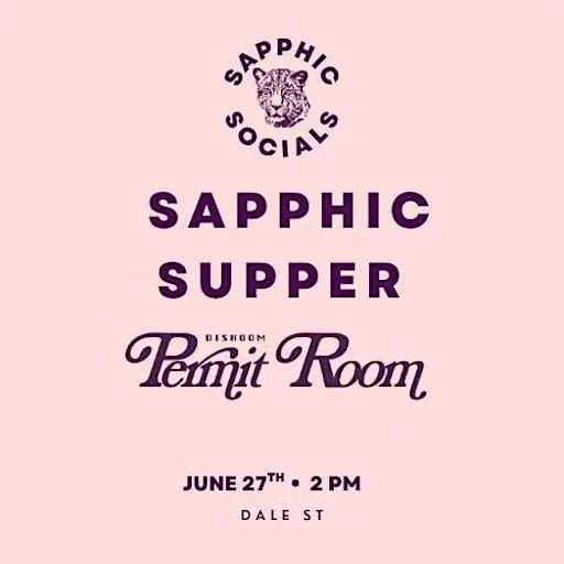 Sapphic Supper - Permit Room