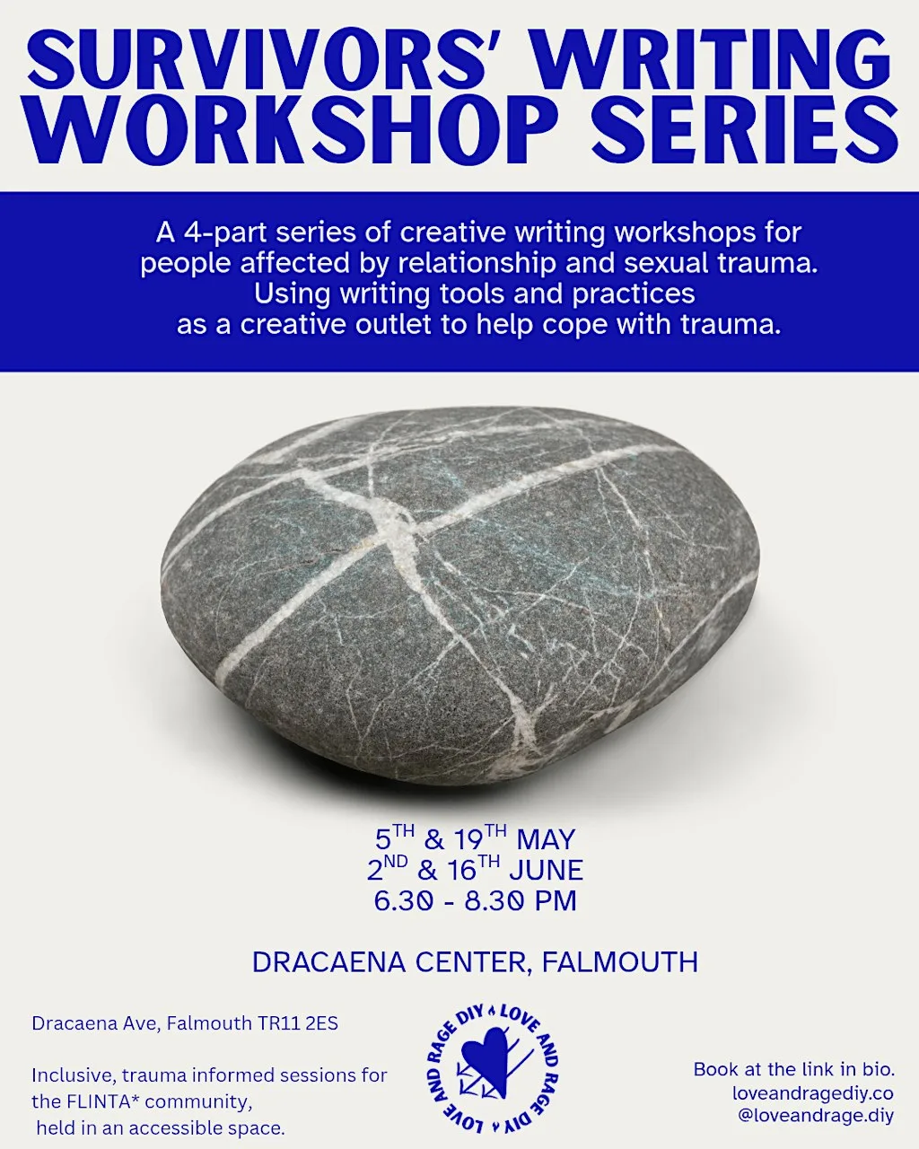 Survivors Writing Workshop Series at St Gluvias Community Hall