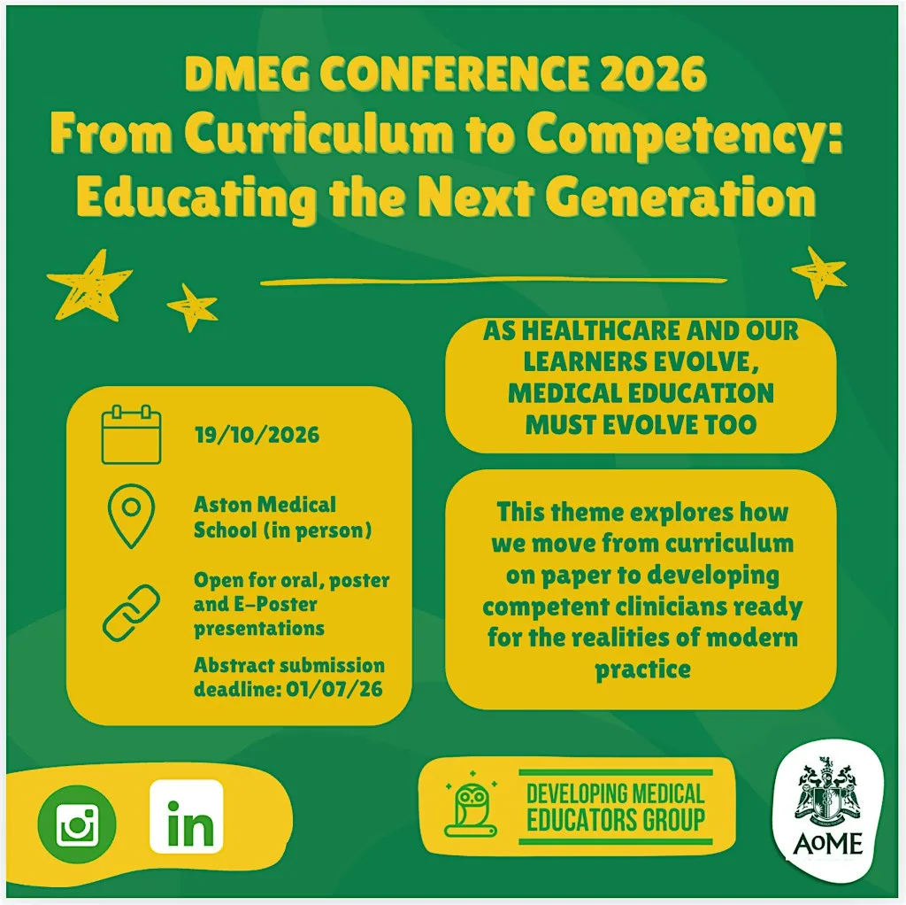 DMEG 2026 Conference at Aston University