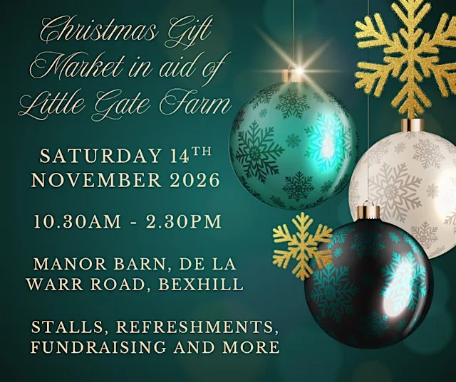 Christmas Gift Market in aid of Little Gate Farm at The Manor Barn