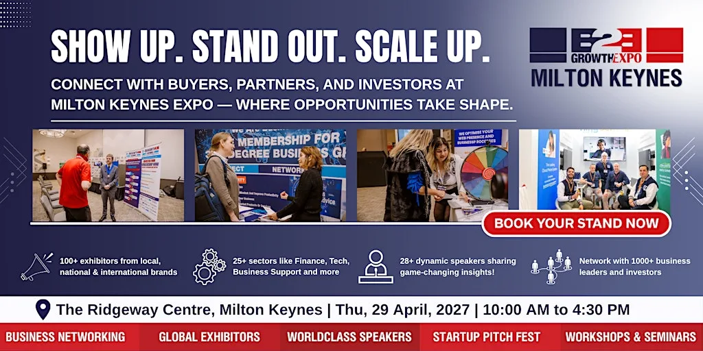 Milton Keynes B2B Growth Expo 2027 | Book Your Stand At Premier B2B Show at The Ridgeway Centre