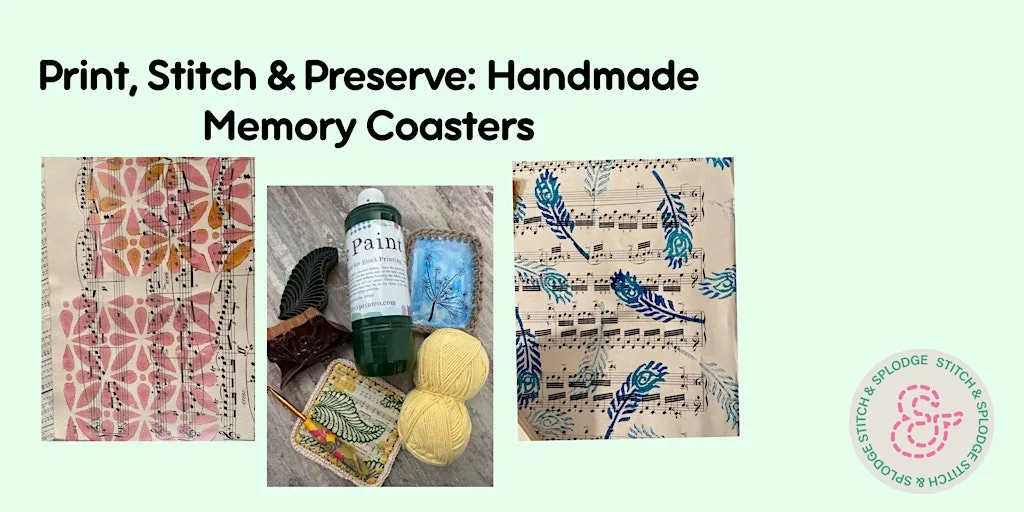Print, Stitch & Preserve: Handmade Memory Coasters at 32 Devonport Rd