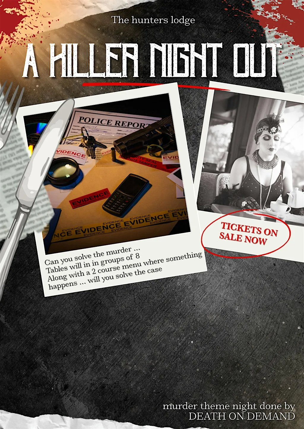 A killer night out -murder mystery at Hunters Lodge