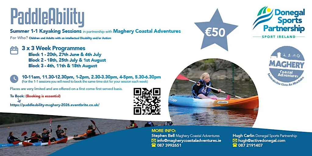 PaddleAbility - Maghery Coastal Adventures Summer 1-1 Kayaking Sessions 26