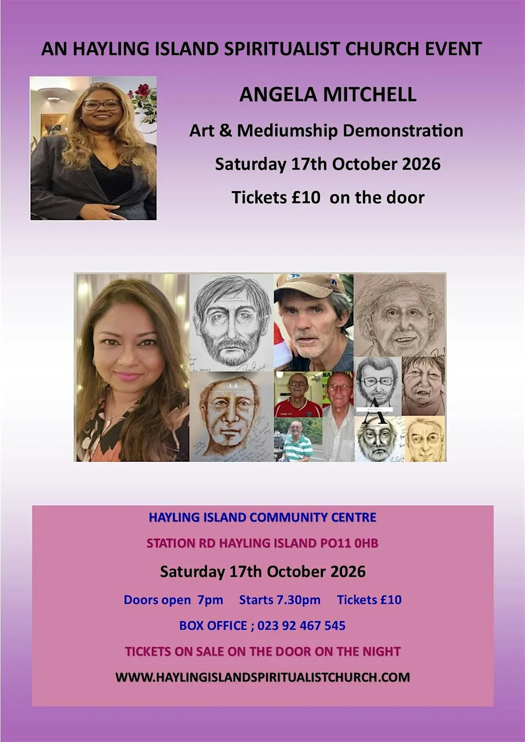 An Evening of Psychic Art and Clairvoyance with Angela Mitchell at Hayling Island Community Centre Association