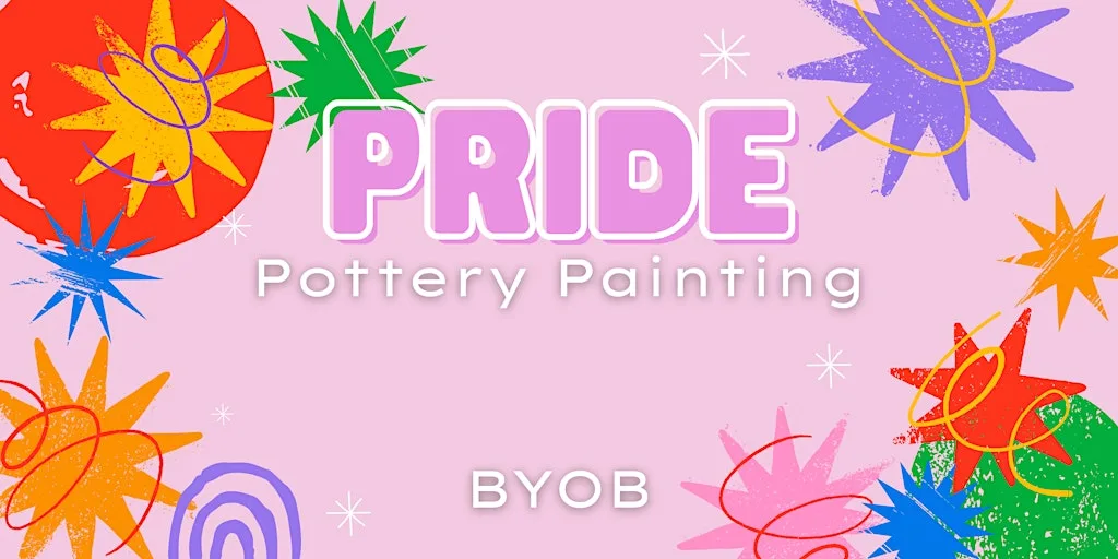 Pride Themed Pottery Painting Night at 32 Botanic Ave
