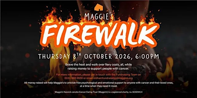 Manchester and Oldham Firewalk 2026 at St Annes Rugby Club