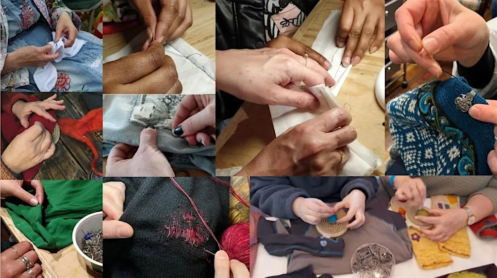 Repair What You Wear Workshop with the Edinburgh Stitchers at Jock Tamson’s Gairden
