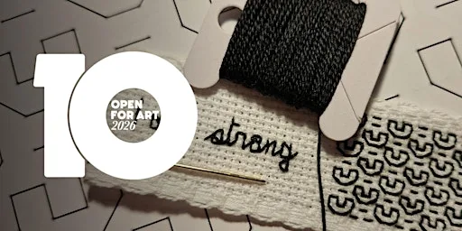 I am..’ blackwork embroidery bookmark workshop