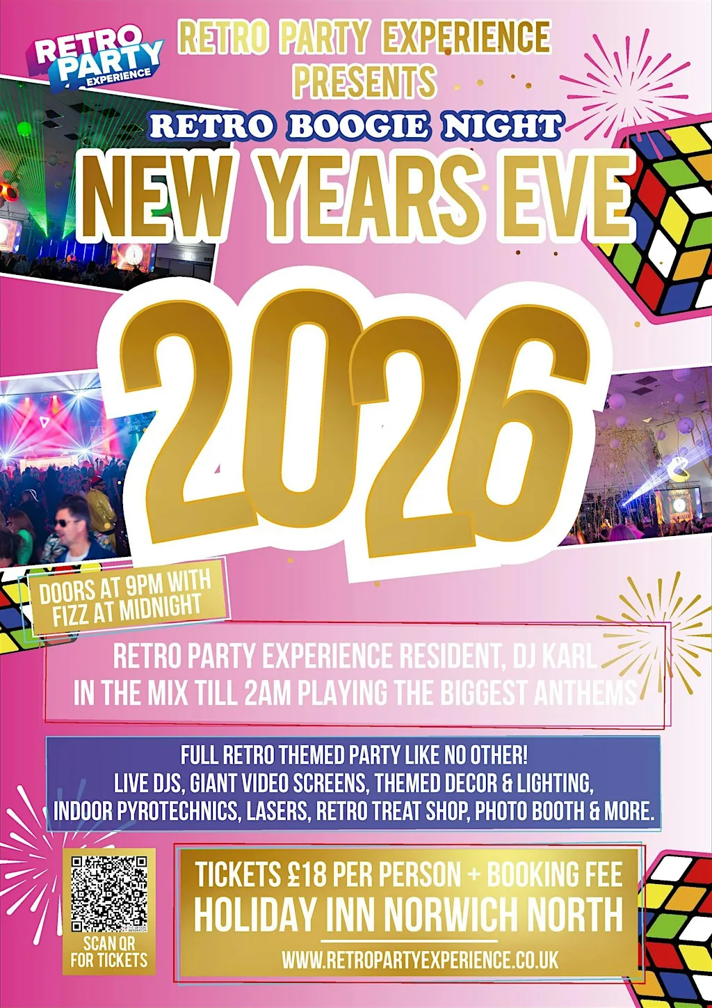 NYE Retro Boogie Night at Holiday Inn Norwich - North by IHG