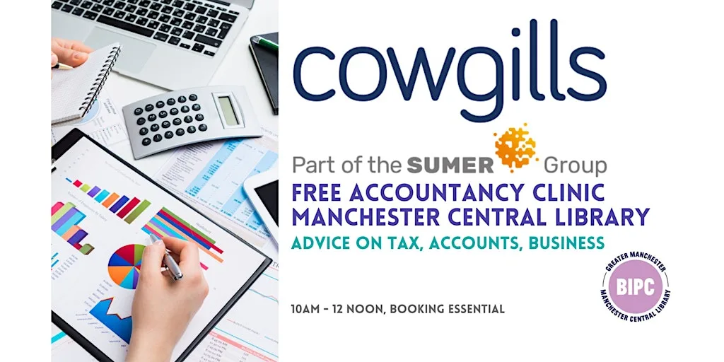Free Accountancy Clinic - 30 minute 121 session at Manchester Central Library