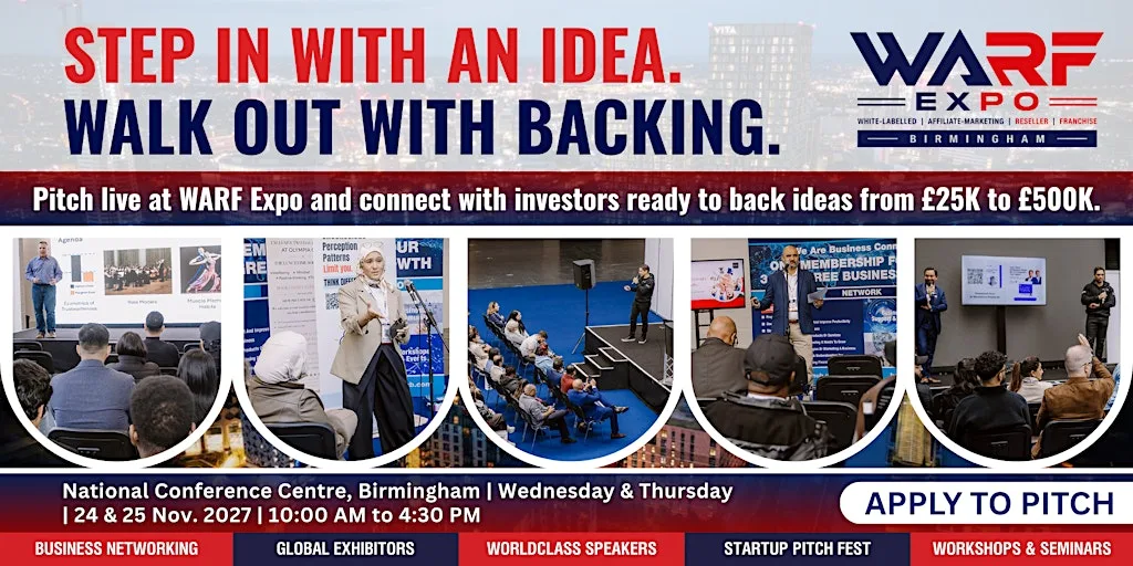 WARF Expo 2027 | Join Us As Investment Pitch Fest at The National Conference Centre