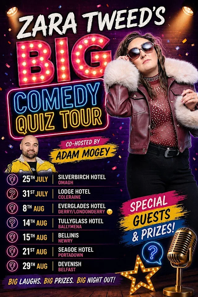 DERRY- Big Comedy Quiz Show at Everglades Hotel