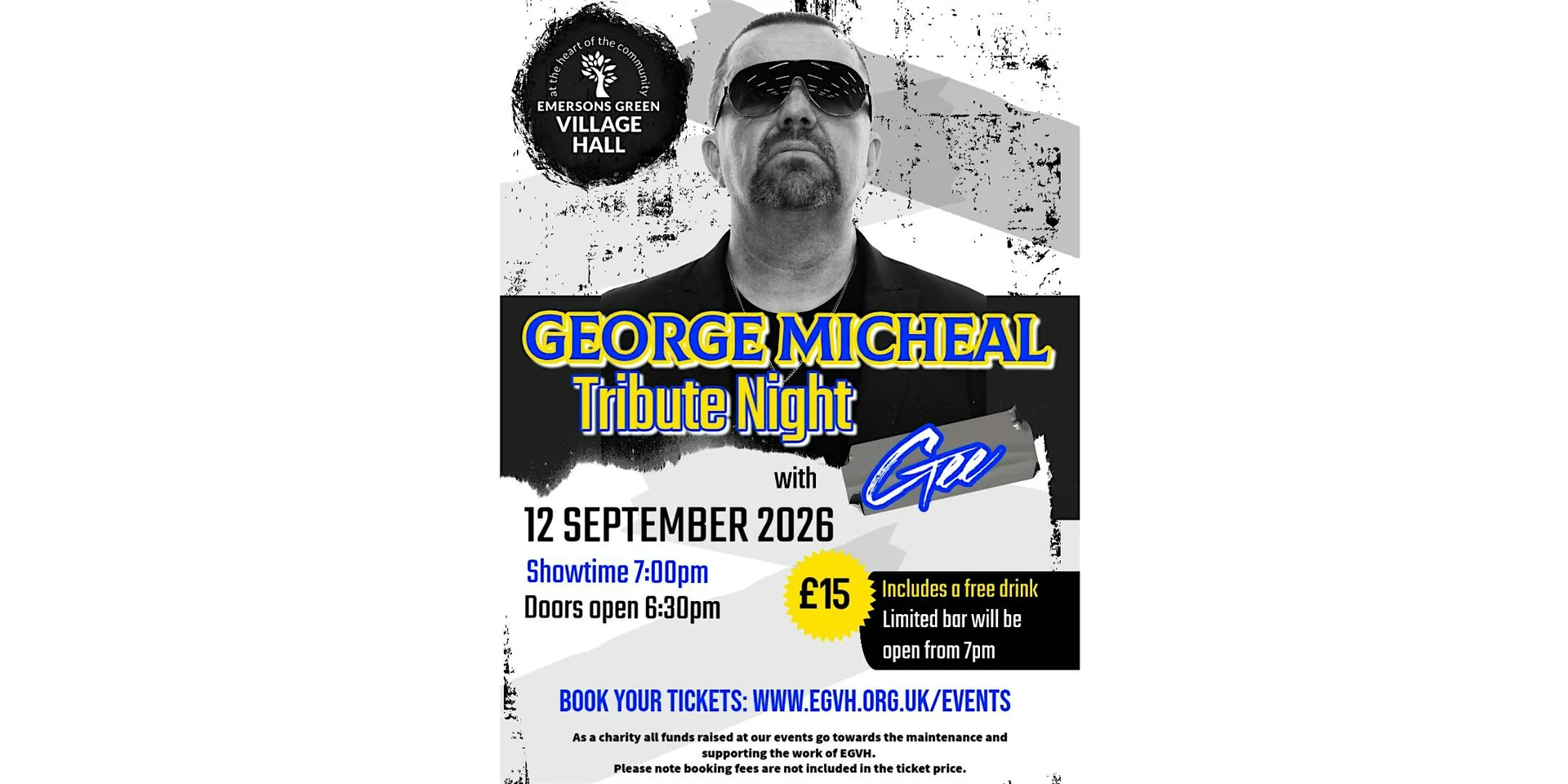 George Michael Tribute Night at Emersons Green Village Hall