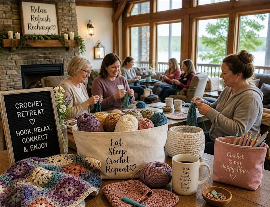 Crochet & Unwind Weekend Retreat at Eastwood Hall