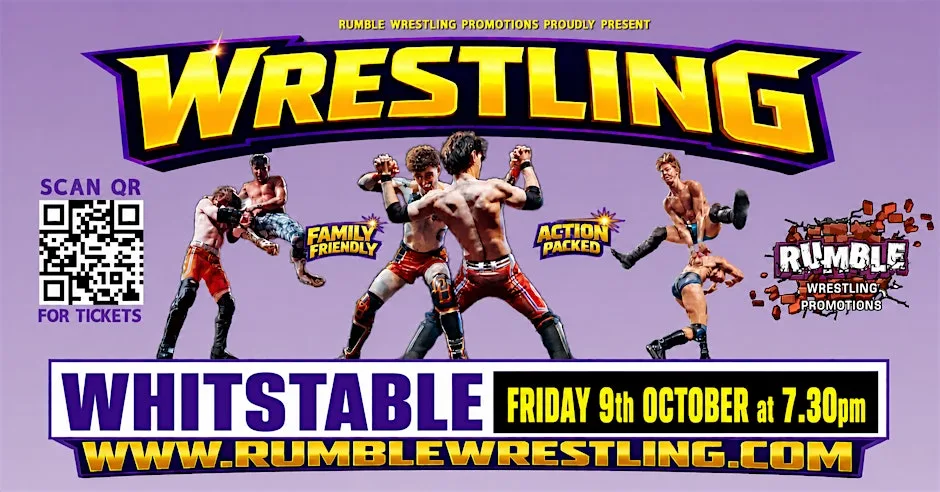 Rumble Wrestling comes to Whitstable at Whitstable Umbrella Centre