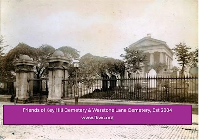 Birmingham Extraordinary Lives Tour 1, Key Hill Cemetery at 12.noon at Key Hill cemetery, Icknield Street, almost facing Park Road South