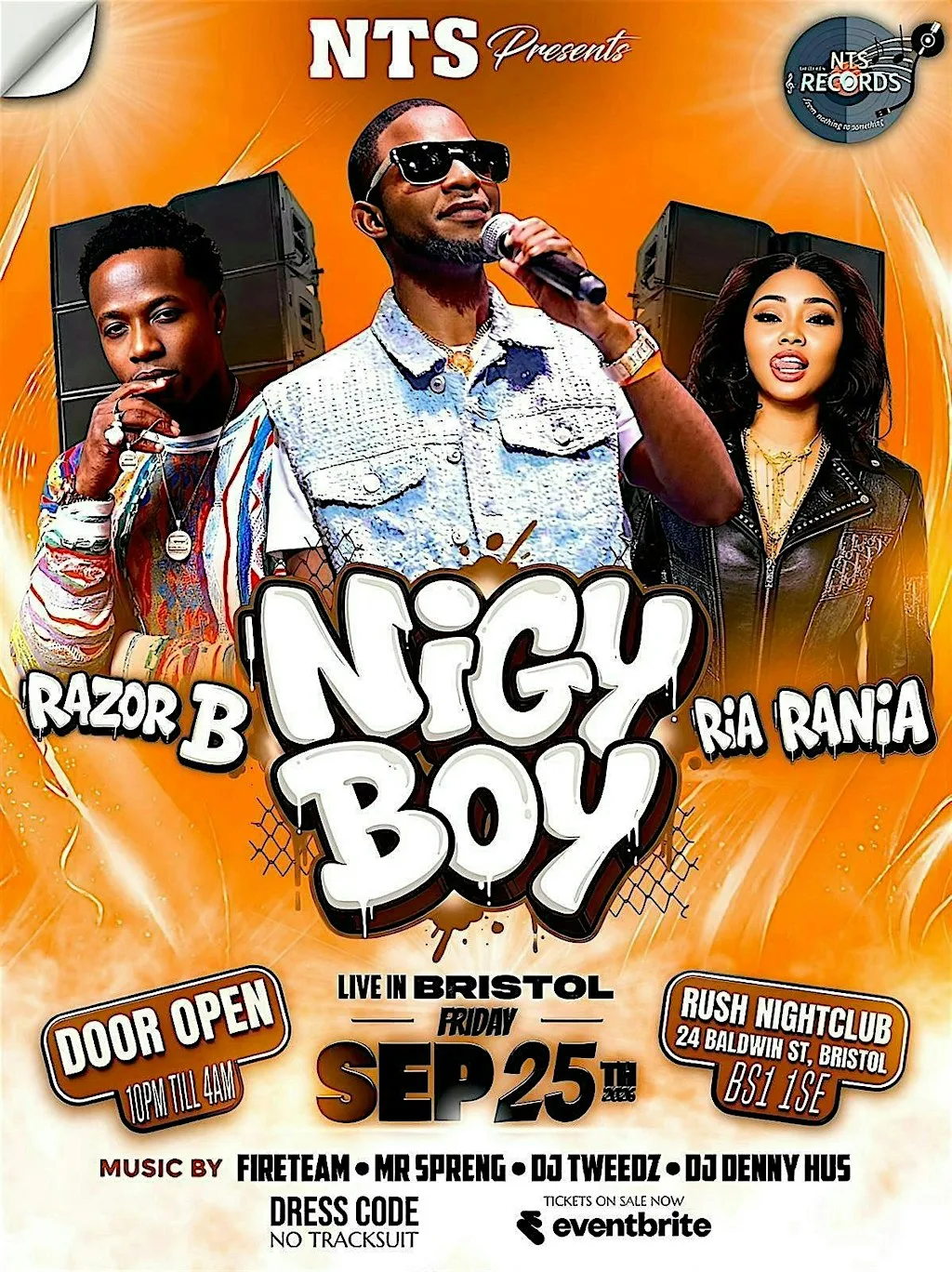 NIGY BOY - RAZOR B & RIA RANIA BRISTOL at Rush Bristol