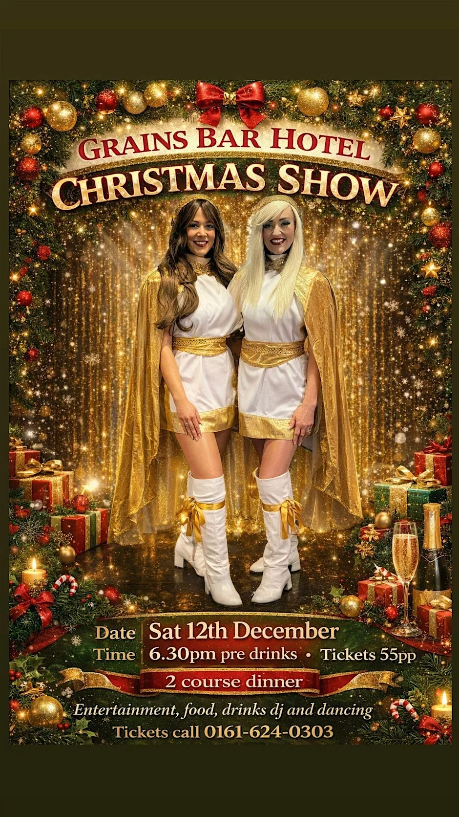 ABBA MIA! Christmas Party Night at Grains Bar Hotel
