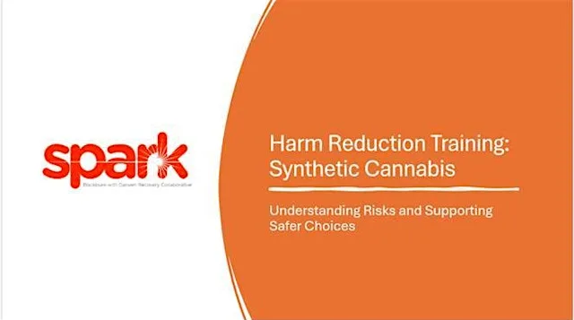 Spark - Spice (Synthetic cannabis) Harm reduction training. at Spark Recovery Collaborative