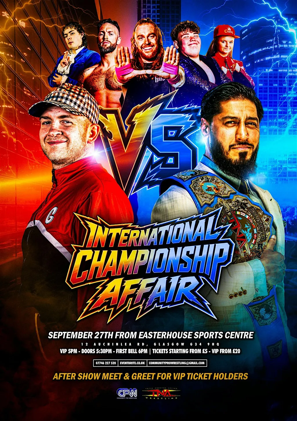 CPW presents International title affair ! at Easterhouse Sports Centre